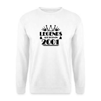 2001 - Born 2001 - Unisex Sweatshirt - white - Front