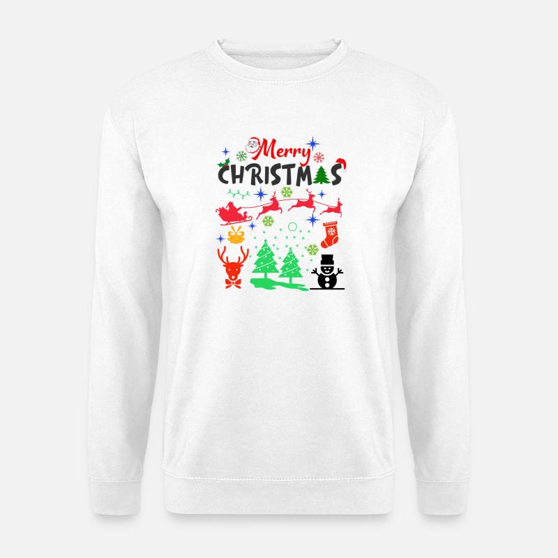 Weihnachten, Weihnachten, Weihnachten, Weihnachten - Unisex Pullover - Weiß