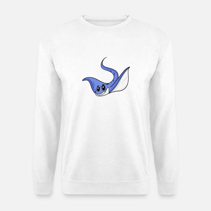 Stachelrochen - Unisex Pullover - Weiß