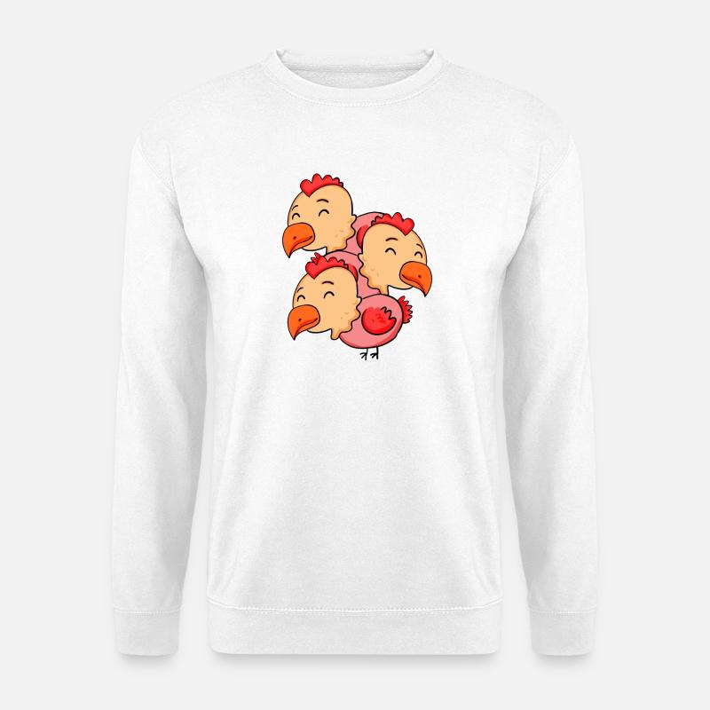 Cute Chickens - Chicken - Unisex Sweatshirt - white