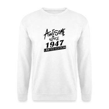 1947 - Born 1947 - Fantastic since 1947 - Unisex Sweatshirt - white - Front