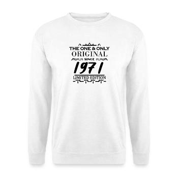 1971 - Baujahr 1971 - Jahrgang 1971 - Unisex Pullover - Weiß - Vorne