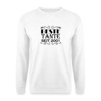 Beste Tante seit 2001 - Unisex Pullover - Weiß - Vorne