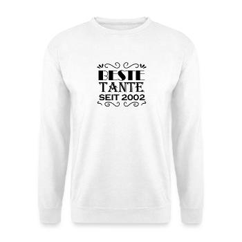 Beste Tante seit 2002 - Unisex Pullover - Weiß - Vorne