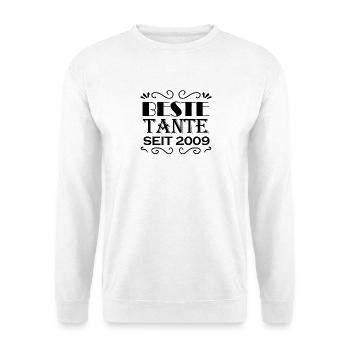 Beste Tante seit 2009 - Unisex Pullover - Weiß - Vorne