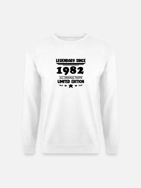 1982 - Jahrgang 1982 - Baujahr 1982 - Unisex Pullover - Weiß