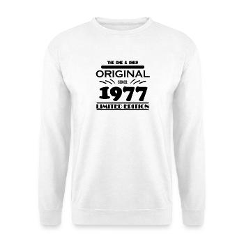1977 - Année de construction 1977 - Né en 1977 - Sweat-shirt Unisexe - blanc - Devant