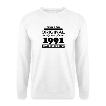 1991 - Year of construction 1991 - Born 1991 - Unisex Sweatshirt - white - Front