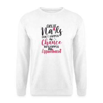Les grands ongles ne viennent pas par hasard - Sweat-shirt Unisexe - blanc - Devant