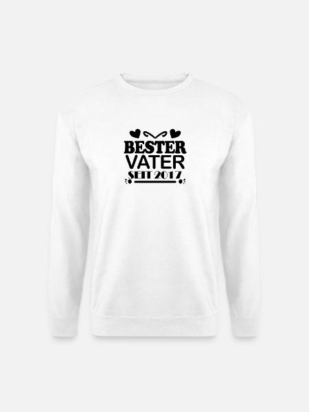 Bester Vater seit 2017 - Unisex Pullover - Weiß