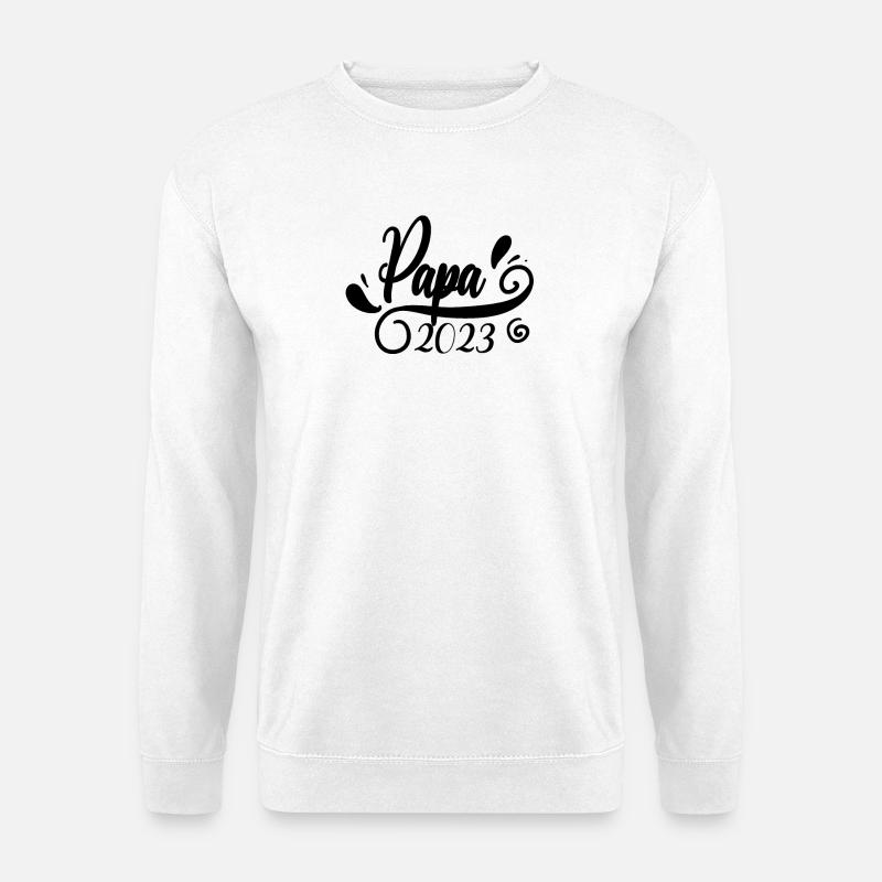 Vater 2023 - Papa 2023 Geschenk - Unisex Pullover - Weiß