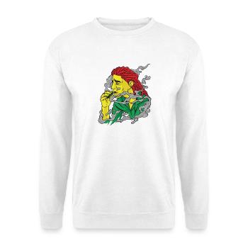 Vapor Portrait in Pop Art Style - Unisex Sweatshirt - white - Front