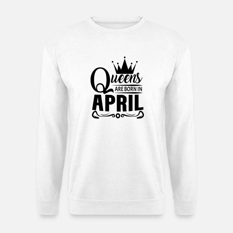 Geburtsmonat April - Unisex Pullover - Weiß
