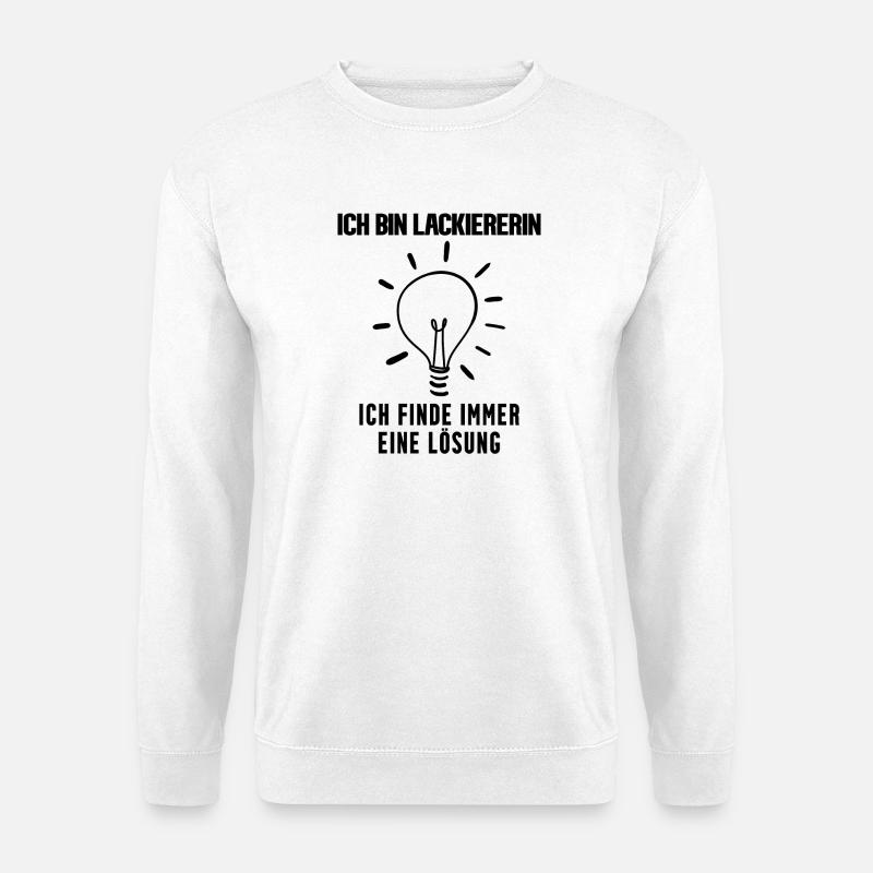 Lackierer Geschenk Beruf Ausbildung - Unisex Pullover - Weiß