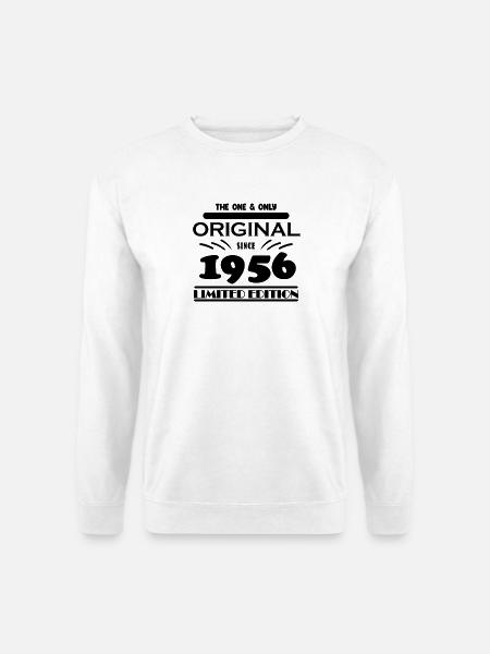 1956 - Baujahr 1956 - Jahrgang 1956 - Unisex Pullover - Weiß