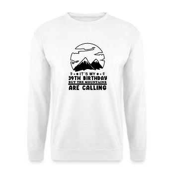Randonneur 39e anniversaire 39 ans - Sweat-shirt Unisexe - blanc - Devant