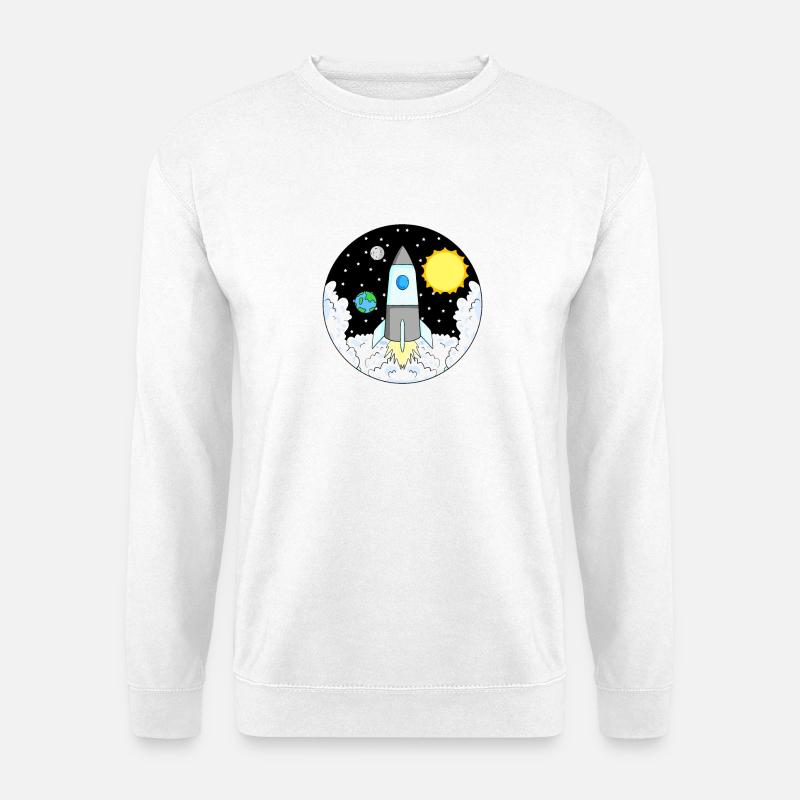 Espace de fusée - Sweat-shirt Unisexe - blanc