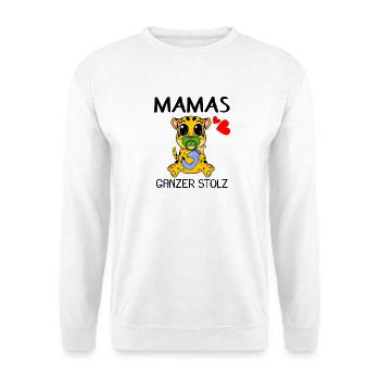 Baby Geburt Schwanger Babyspruch Sprüche - Unisex Pullover - Weiß - Vorne