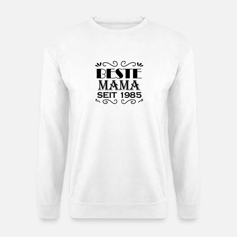 Beste Mama seit 1985 - Unisex Pullover - Weiß