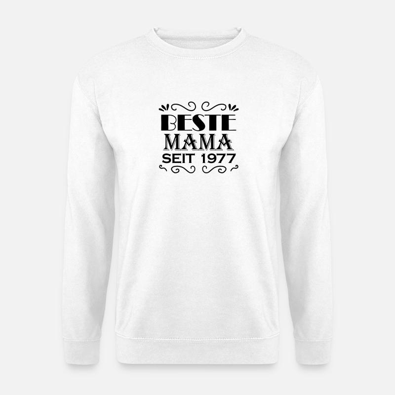Beste Mama seit 1977 - Unisex Pullover - Weiß