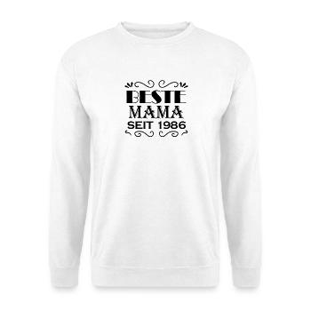 Beste Mama seit 1986 - Unisex Pullover - Weiß - Vorne