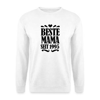 Beste Mama seit 1995 - Unisex Pullover - Weiß - Vorne