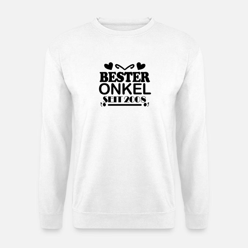 Bester Onkel seit 2008 - Unisex Pullover - Weiß
