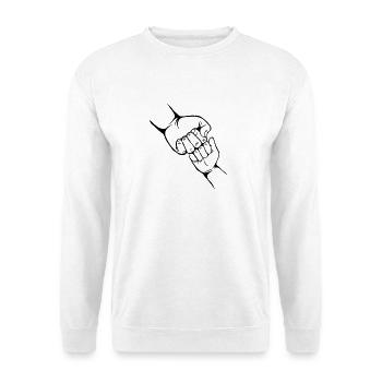 Matching Father Son Stamp Outfit and Accessories - Unisex Sweatshirt - white - Front