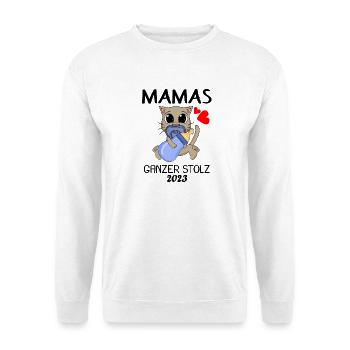 Baby 2023 - Geburt Schwanger 2023 - Unisex Pullover - Weiß - Vorne