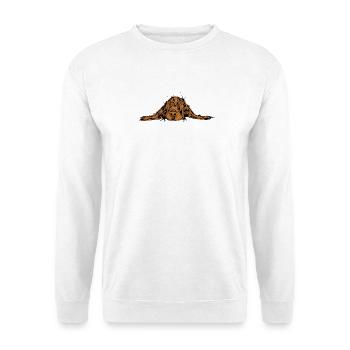 Tired dog - Unisex Sweatshirt - white - Front