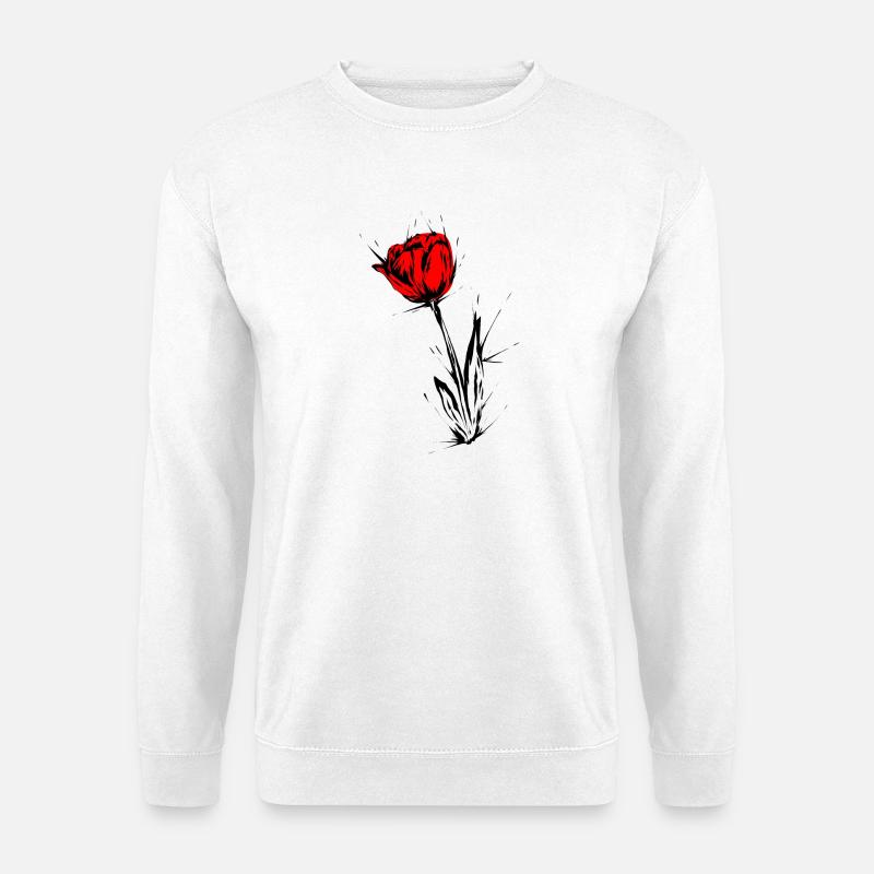 Tulpe - Unisex Pullover - Weiß