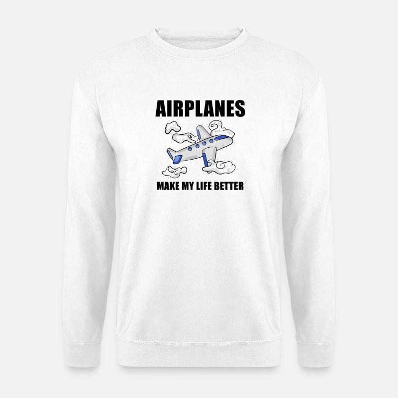 Flugzeuge - Unisex Pullover - Weiß