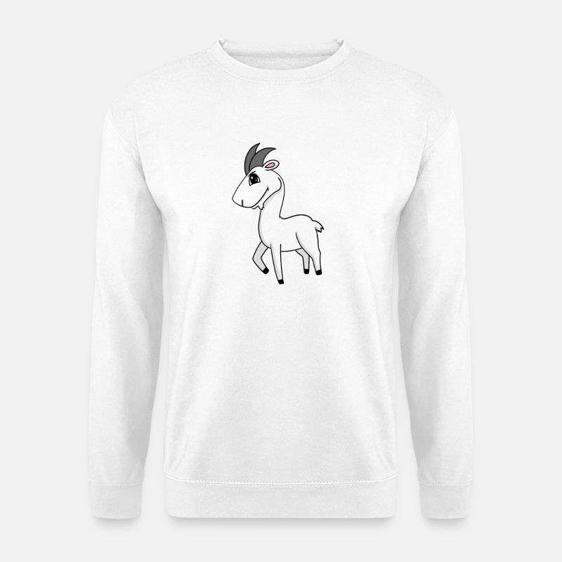 Ziege Kinder Motiv - Unisex Pullover - Weiß
