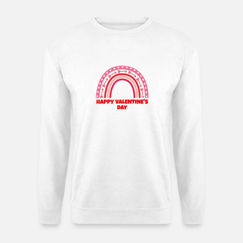 Valentinstag, Valentinstag, Valentinstag - Unisex Pullover - Weiß