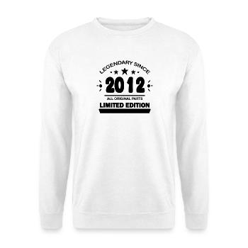 Année de construction 2012 Dicton - Sweat-shirt Unisexe - blanc - Devant