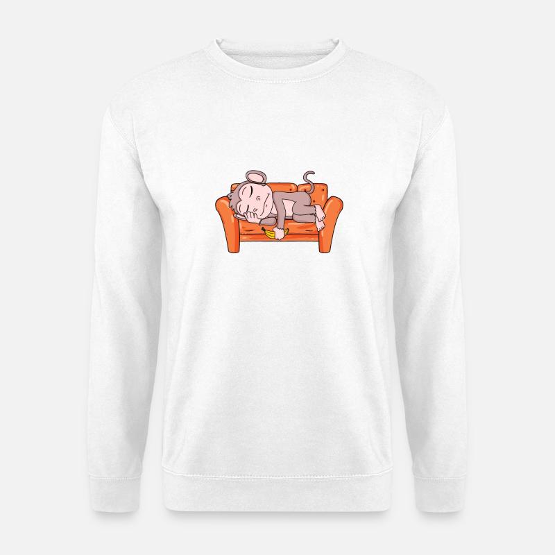 Singe - Sweat-shirt Unisexe - blanc