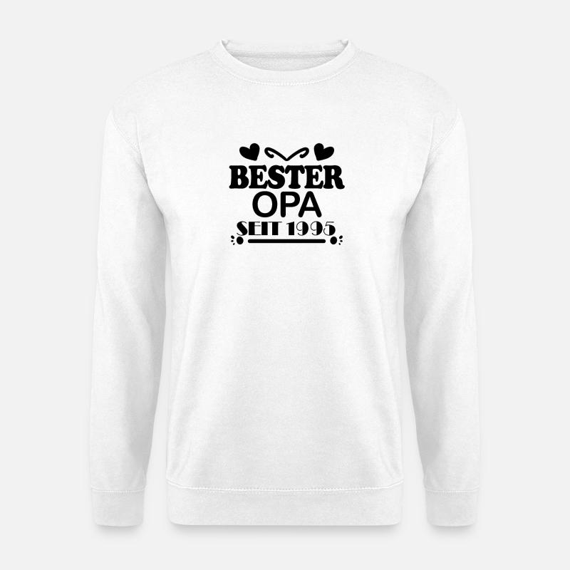 Bester Opa seit 1995 - Unisex Pullover - Weiß