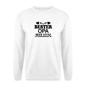 Bester Opa seit 1992 - Unisex Pullover - Weiß - Vorne