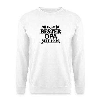 Bester Opa seit 1996 - Unisex Pullover - Weiß - Vorne