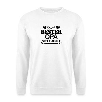 Bester Opa seit 2009 - Unisex Pullover - Weiß - Vorne