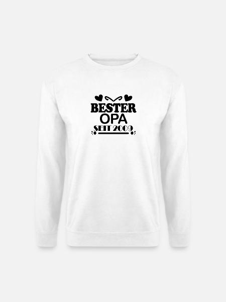 Bester Opa seit 2009 - Unisex Pullover - Weiß