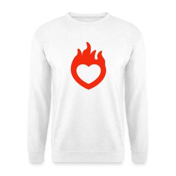 Saint-Valentin, Saint-Valentin, Saint-Valentin - Sweat-shirt Unisexe - blanc - Devant