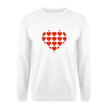 Valentinstag, Valentinstag, Valentinstag - Unisex Pullover - Weiß - Vorne