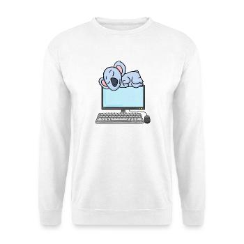 Koala Computer Nerd Programmierer Geschenk - Unisex Pullover - Weiß - Vorne