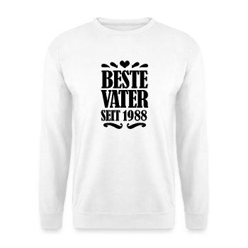Bester Vater seit 1988 - Unisex Pullover - Weiß - Vorne