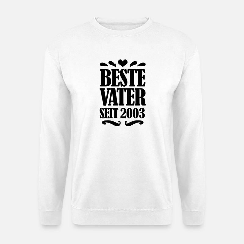 Bester Vater seit 2003 - Unisex Pullover - Weiß