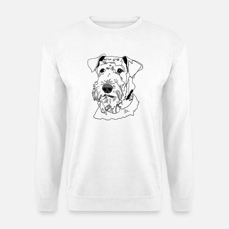 Airedale Terrier - Unisex Pullover - Weiß