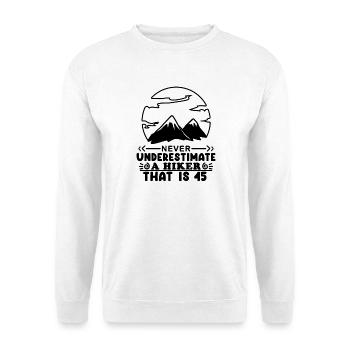 45 Jahre alt Geschenk - Unisex Pullover - Weiß - Vorne