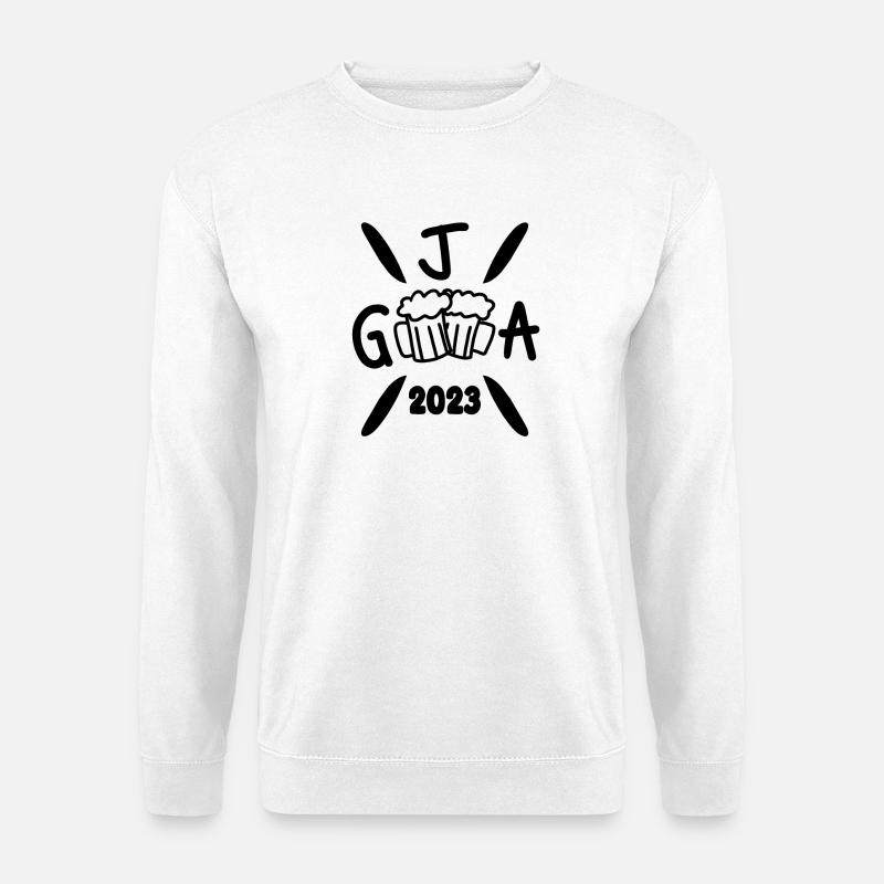 2023 Junggesellenabschied Crew Feier - Unisex Pullover - Weiß