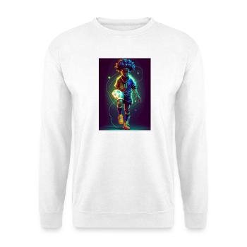 Shining football star - Unisex Sweatshirt - white - Front